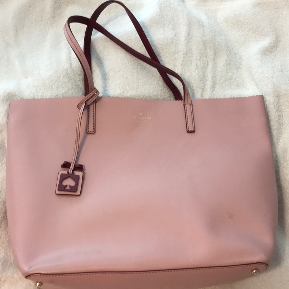 Pink and Burgundy Kate Spade Purse